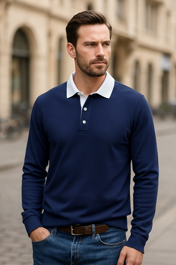 Herren Poloshirt Monaco – Langarm